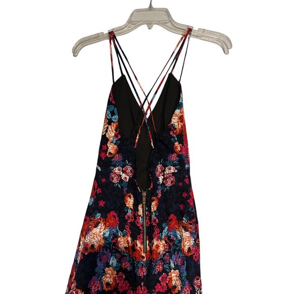 NBD x Naven Twins Weekend Stay Maxi Dress slit Lined XSmall V-Neck Floral Straps - Picture 5 of 9